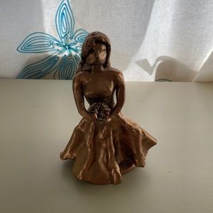 Handmade clay figurine